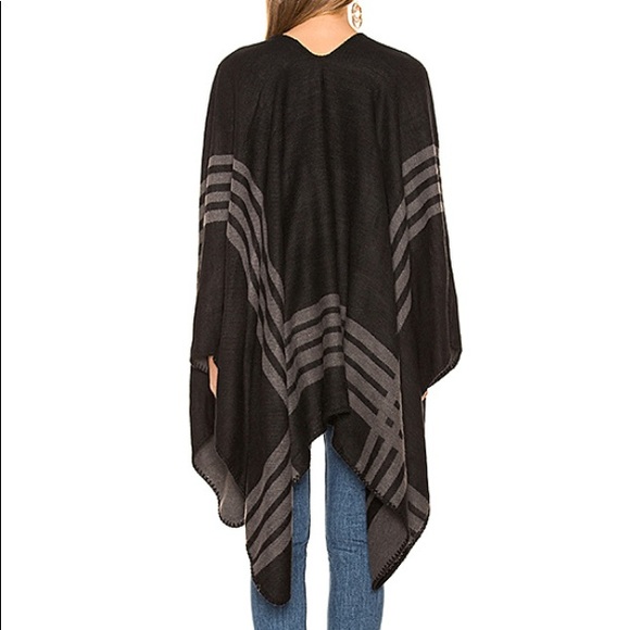 BB Dakota Poncho - black/grey - Picture 2 of 5